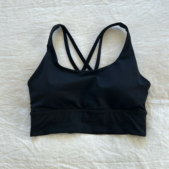 lululemon athletica Tops - ✨ LULULEMON ENERGY BRA LONGLINE SZ 6 IN BLACK